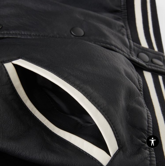 ❌️SOLD❌️ZARA KIDS FAUX LEATHER BOMBER JACKET SIZE 6 - Picture 8 of 8